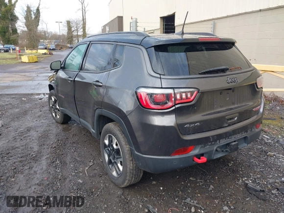 2017 Jeep Compass Trailhawk with VIN 3C4NJDDB9HT657173, listed as a IAAI auction lot 41613348 with 60,781 mi miles and . Bid and sale history available at DreamBid. Image 3.