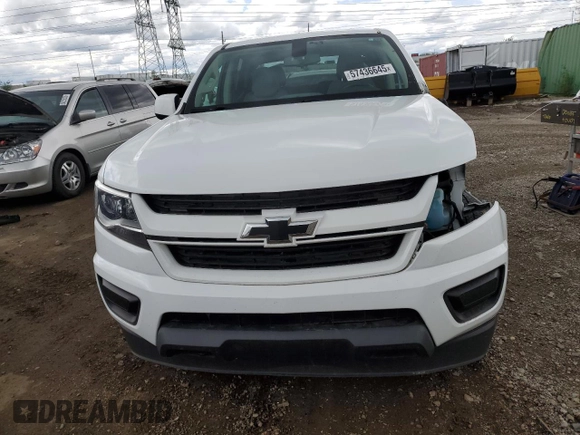 2020 Chevrolet Colorado 4WD Work Truck with VIN 1GCGTBEN7L1145864, listed as a Copart auction lot 57436645 with 111,994 mi miles and Salvage title. Bid and sale history available at DreamBid. Image 5.
