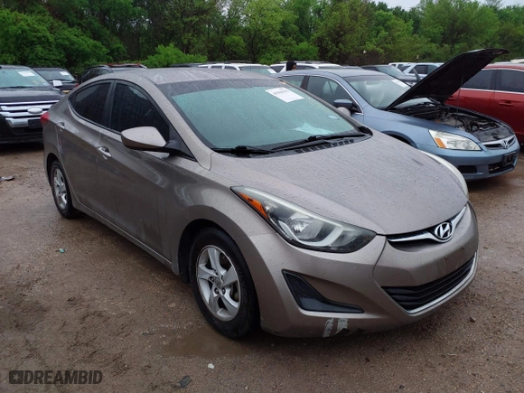 2015 Hyundai Elantra SE with VIN 5NPDH4AE9FH587774, listed as a IAAI auction lot 41960355 with 175,727 mi miles. Bid and sale history available at carsss.com. Image 6.