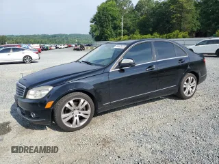 2009 Mercedes-Benz C 300 Sport with VIN WDDGF81X39F250355, listed as a Copart auction lot 59863925 with 137,654 mi miles and Salvage title. Bid and sale history available at DreamBid. Image 1.