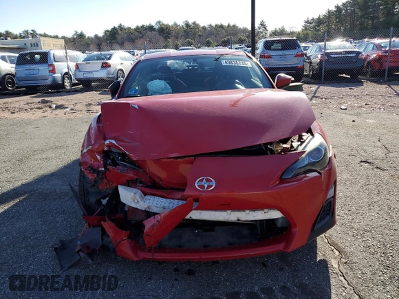 2013 Scion FR-S with VIN JF1ZNAA17D2723351, listed as a Copart auction lot 49838735 with 75,443 mi miles and Salvage Title. Bid and sale history available at DreamBid. Image 5.
