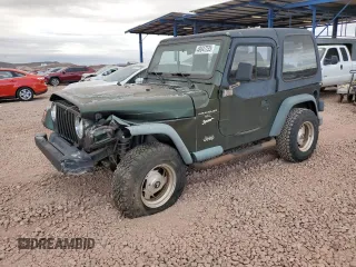 1997 Jeep Wrangler Sport with VIN 1J4FY19S6VP541852, listed as a Copart auction lot 48047235 with 163,501 mi miles and Salvage Title. Bid and sale history available at carsss.com. Image 1.
