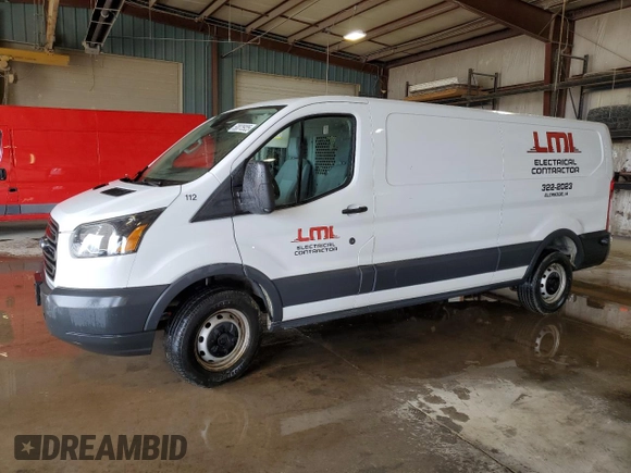 2017 Ford Transit Cargo with VIN 1FTYR2ZM2HKA80797, listed as a Copart auction lot 50075925 with 258,844 mi miles and Salvage Title. Bid and sale history available at DreamBid. Image 1.