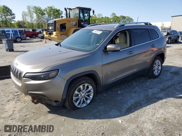 2019 Jeep Cherokee Latitude with VIN 1C4PJLCX8KD110683, listed as a Copart auction lot 51902075 with 115,791 mi miles and Salvage title. Bid and sale history available at DreamBid. Image 1.