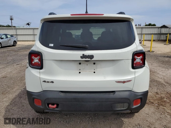 2016 Jeep Renegade Trailhawk with VIN ZACCJBCT8GPC81626, listed as a Copart auction lot 54949065 with 99,440 mi miles and Clean title. Bid and sale history available at DreamBid. Image 6.