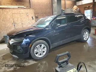 2020 Chevrolet Blazer LT z VIN 3GNKBJRS4LS689753, wystawiony jako Copart lot #63289725 z przebiegiem Nie podano mil oraz Szkoda całkowita • Salvage title. Historia ofert i sprzedaży dostępna na DreamBid. Obrazek 1.
