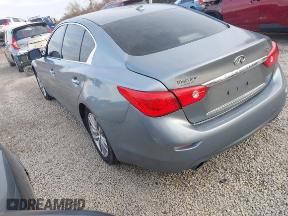 2016 Infiniti Q50 2.0t Premium with VIN JN1CV7AR3GM250973, listed as a IAAI auction lot 41099907 with 115,173 mi miles. Bid and sale history available at carsss.com. Image 3.