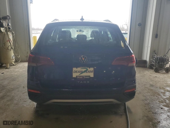 2024 Volkswagen Taos S with VIN 3VV5X7B21RM119857, listed as a Copart auction lot 44750375 with 0 mi miles and Salvage Title. Bid and sale history available at carsss.com. Image 6.