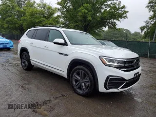2021 Volkswagen Atlas SE with VIN 1V2RR2CA7MC611353, listed as a Copart auction lot 57562115 with 91,619 mi miles and Salvage title. Bid and sale history available at DreamBid. Image 4.