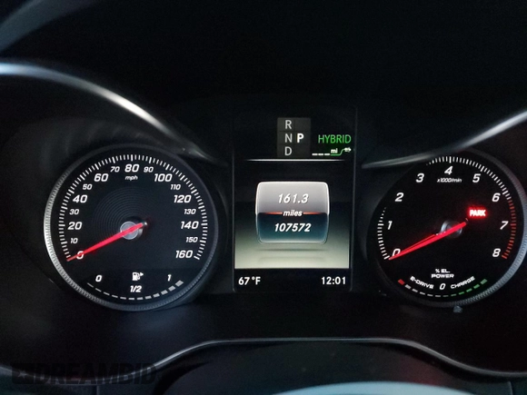 2017 Mercedes-Benz C 350e with VIN 55SWF4HB8HU225722, listed as a Copart auction lot 86431424 with 107,572 mi miles and Salvage Title. Bid and sale history available at DreamBid. Image 9.