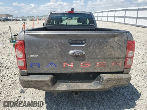 2021 Ford Ranger XL with VIN 1FTER1FH6MLD36691, listed as a Copart auction lot 56917975 with Not provided miles and Salvage title. Bid and sale history available at DreamBid. Image 6.