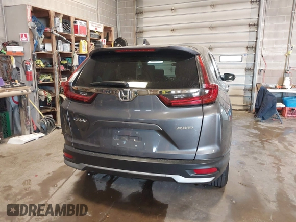 2020 Honda CR-V EX with VIN 5J6RW2H54LL009119, listed as a IAAI auction lot 42057182 with 60,947 mi miles. Bid and sale history available at carsss.com. Image 16.