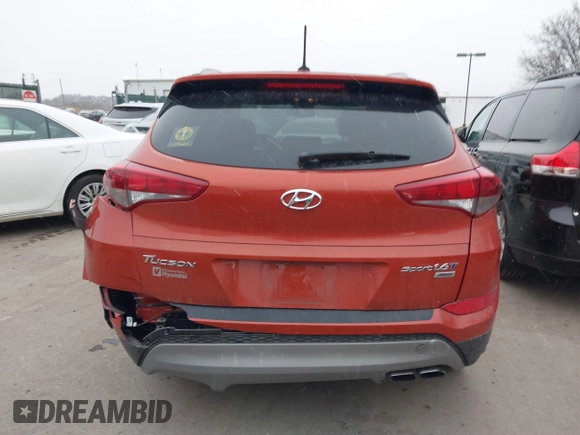 2017 Hyundai Tucson Sport with VIN KM8J3CA24HU416629, listed as a IAAI auction lot 41557615 with 72,844 mi miles and . Bid and sale history available at DreamBid. Image 15.