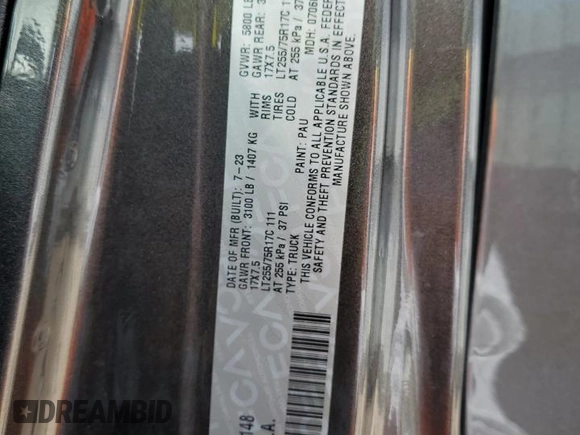 2023 Jeep Gladiator Freedom с VIN 1C6HJTAG5PL562148, выставлен на аукционе Copart как лот 53253005 с пробегом 18 076 миль миль и Списание • Salvage title. История ставок и продаж доступна на DreamBid. Изображение 12.