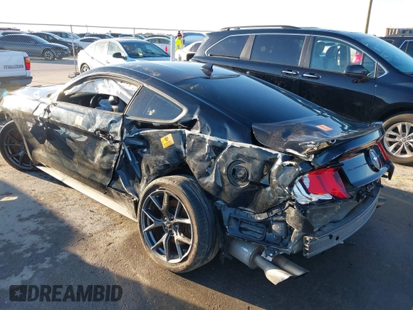 2021 Ford Mustang EcoBoost with VIN 1FA6P8TD7M5149328, listed as a IAAI auction lot 41323190 with 1 mi miles. Bid and sale history available at carsss.com. Image 6.