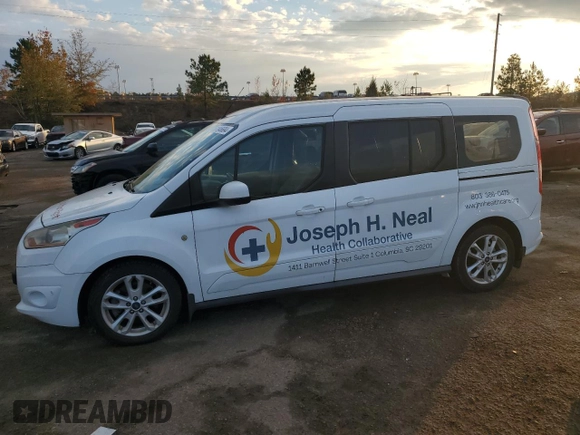 2015 Ford Transit Connect Wagon Titanium with VIN NM0GE9G74F1177870, listed as a Copart auction lot 81846684 with 53,094 mi miles and Salvage Title. Bid and sale history available at carsss.com. Image 1.