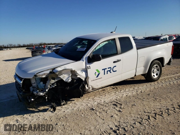 2021 Chevrolet Colorado 4WD Work Truck with VIN 1GCHTBEN6M1205607, listed as a Copart auction lot 46422255 with 40,628 mi miles and Salvage Title. Bid and sale history available at carsss.com. Image 1.