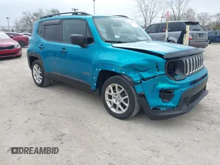 2019 Jeep Renegade Sport with VIN ZACNJAAB2KPK39116, listed as a IAAI auction lot 42076995 with 56,534 mi miles and . Bid and sale history available at DreamBid. Image 1.