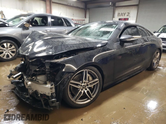 2018 Mercedes-Benz E-Class E 400 with VIN WDD1J6GB2JF011940, listed as a Copart auction lot 42929745 with 0 mi miles and Salvage Title. Bid and sale history available at carsss.com. Image 1.
