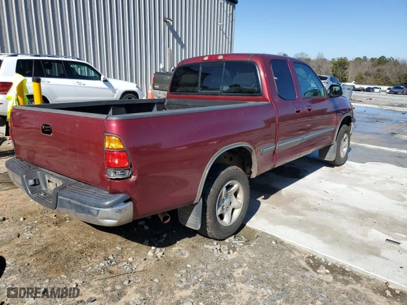 2002 Toyota Tundra SR5 with VIN 5TBRN34102S264745, listed as a Copart auction lot 43509595 with 182,446 mi miles and Salvage Title. Bid and sale history available at carsss.com. Image 3.