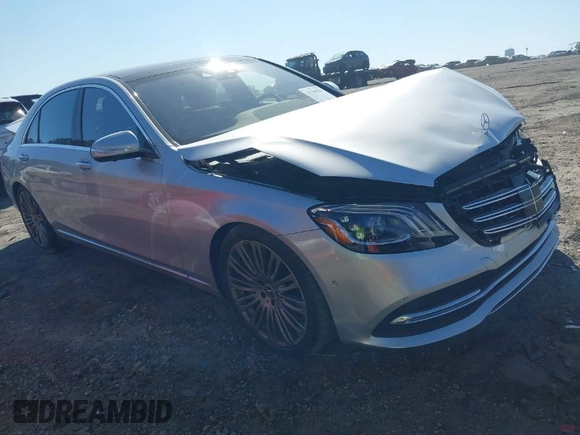 2018 Mercedes-Benz S 560 with VIN WDDUG8DB6JA421486, listed as a IAAI auction lot 41784582 with 21,379 mi miles and . Bid and sale history available at carsss.com. Image 1.