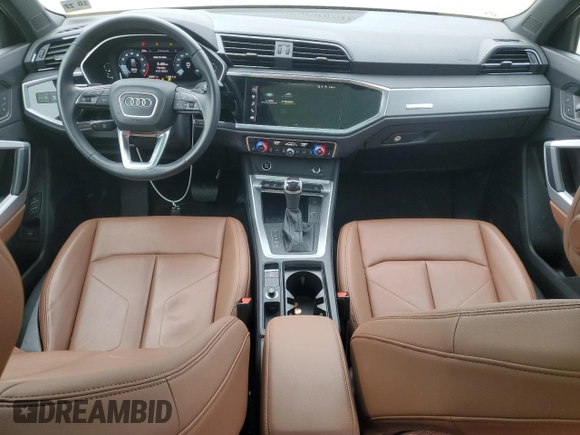 2023 Audi Q3 S line Premium with VIN WA1DECF32P1031268, listed as a Copart auction lot 53976095 with 20,891 mi miles and Salvage title. Bid and sale history available at DreamBid. Image 8.