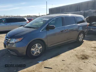 2016 Honda Odyssey LX with VIN 5FNRL5H22GB123585, listed as a Copart auction lot 42703345 with 72,000 mi miles and Salvage Title. Bid and sale history available at DreamBid. Image 1.