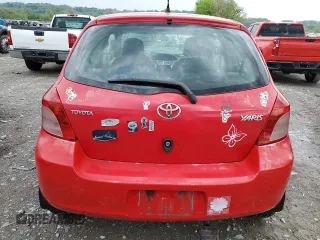 2007 Toyota Yaris with VIN JTDJT923575071926, listed as a Copart auction lot 55469885 with 185,234 mi miles and Clean Title. Bid and sale history available at carsss.com. Image 6.