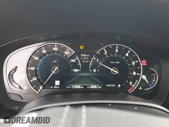 2019 BMW 5 Series 530i z VIN WBAJA5C54KG900736, wystawiony jako Copart lot #52232275 z przebiegiem 112 560 mil mil oraz Czysty tytuł • Clean title. Historia ofert i sprzedaży dostępna na DreamBid. Obrazek 9.