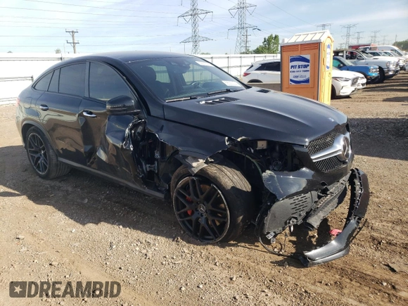 2016 Mercedes-Benz GLE 63 S AMG with VIN 4JGED7FB5GA024273, listed as a Copart auction lot 56300074 with 37,333 mi miles and Salvage title. Bid and sale history available at DreamBid. Image 4.