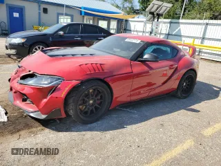 2020 Toyota GR Supra 3.0 with VIN WZ1DB4C02LW029016, listed as a Copart auction lot 69442174 with 0 mi miles and Salvage Title. Bid and sale history available at carsss.com. Image 1.