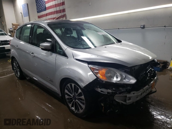 2017 Ford C-Max Energi Titanium with VIN 1FADP5FU8HL100061, listed as a Copart auction lot 74815223 with 78,605 mi miles. Bid and sale history available at carsss.com. Image 4.