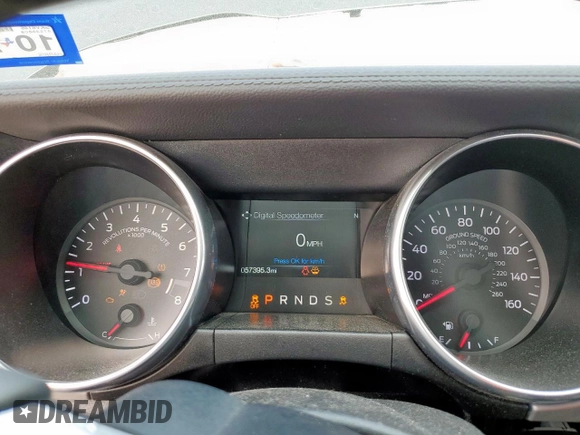 2019 Ford Mustang GT z VIN 1FA6P8CF6K5152848, wystawiony jako Copart lot #57571295 z przebiegiem 57 395 mil mil oraz Szkody całkowita. Historia ofert i sprzedaży dostępna na DreamBid. Obrazek 9.