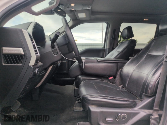 2017 Ford F-350 Platinum with VIN 1FT8W3BT1HEB31690, listed as a Copart auction lot 58369795 with 115,704 mi miles and Salvage title. Bid and sale history available at DreamBid. Image 7.