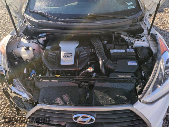 2016 Hyundai Veloster Turbo with VIN KMHTC6AE7GU284808, listed as a Copart auction lot 79896544 with 154,609 mi miles and Salvage Title. Bid and sale history available at carsss.com. Image 11.