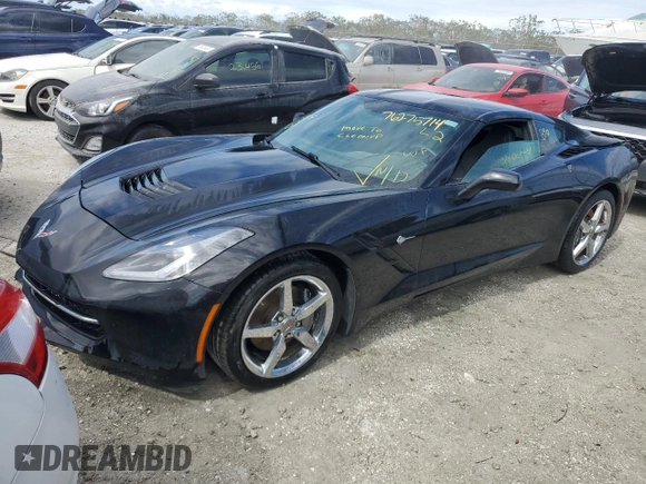 2014 Chevrolet Corvette 3LT with VIN 1G1YF2D7XE5105412, listed as a Copart auction lot 76275714 with Not provided miles and Non repairable. Bid and sale history available at DreamBid. Image 1.
