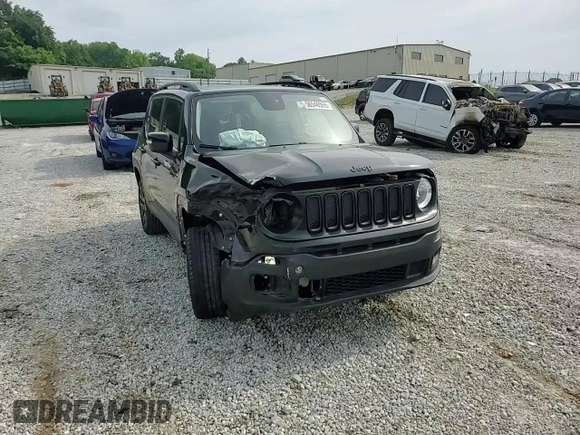 2017 Jeep Renegade Altitude with VIN ZACCJBBB9HPF02998, listed as a Copart auction lot 56546065 with 110,360 mi miles and Salvage title. Bid and sale history available at DreamBid. Image 15.