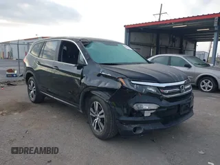 2018 Honda Pilot EX-L with VIN 5FNYF5H56JB016415, listed as a IAAI auction lot 42047097 with 76,894 mi miles and . Bid and sale history available at DreamBid. Image 1.