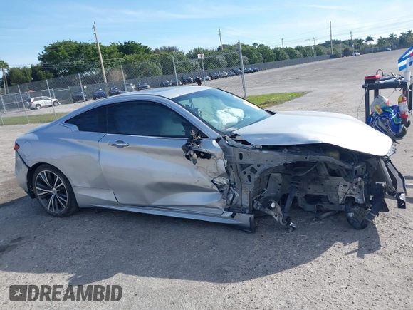 2018 Infiniti Q60 Luxe with VIN JN1CV7EK9JM200275, listed as a IAAI auction lot 41269284 with 72,673 mi miles and . Bid and sale history available at carsss.com. Image 14.