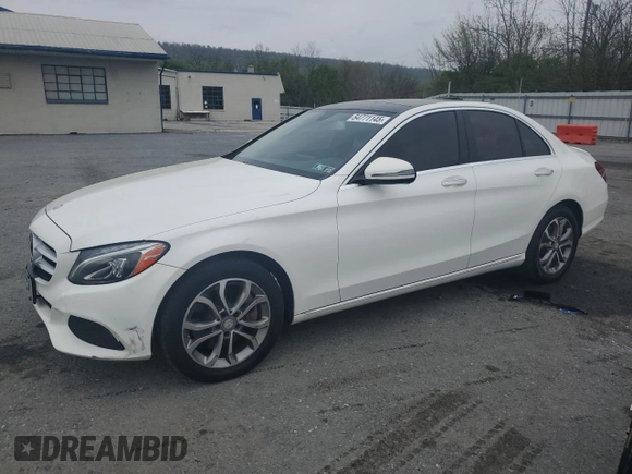 2016 Mercedes-Benz C 300 Luxury with VIN 55SWF4KBXGU100888, listed as a Copart auction lot 54771145 with 140,019 mi miles and Clean Title. Bid and sale history available at DreamBid. Image 1.