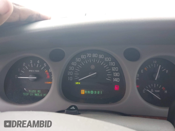 2000 Buick LeSabre Limited with VIN 1G4HR54K1YU218157, listed as a IAAI auction lot 42806324 with 91,251 mi miles and . Bid and sale history available at DreamBid. Image 7.