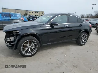 2022 Mercedes-Benz GLC with VIN W1N0J8EB4NG017493, listed as a Copart auction lot 47296445 with 26,868 mi miles and Salvage Title. Bid and sale history available at carsss.com. Image 1.