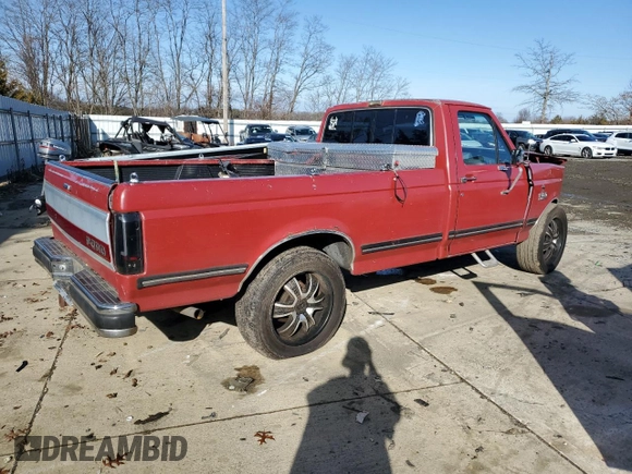 1990 Ford F-150 "S" with VIN 1FTDF15Y7LNB52515, listed as a Copart auction lot 83829724 with 966,652 mi miles and Salvage Title. Bid and sale history available at carsss.com. Image 3.