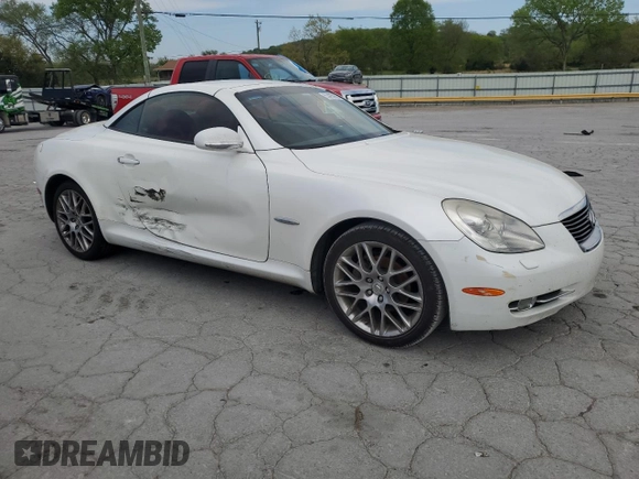 2007 Lexus SC 430 with VIN JTHFN45Y279010437, listed as a Copart auction lot 53425955 with 105,490 mi miles and Salvage Title. Bid and sale history available at DreamBid. Image 4.