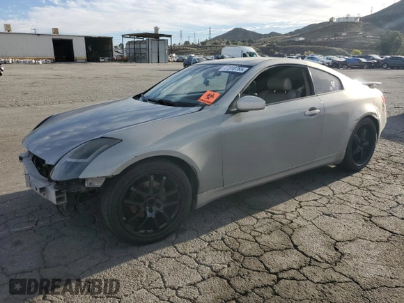 2003 Infiniti G35 w/Leather z VIN JNKCV54E03M201099, wystawiony jako Copart lot #47310765 z przebiegiem Nie podano mil oraz Szkoda całkowita • Salvage title. Historia ofert i sprzedaży dostępna na DreamBid. Obrazek 1.