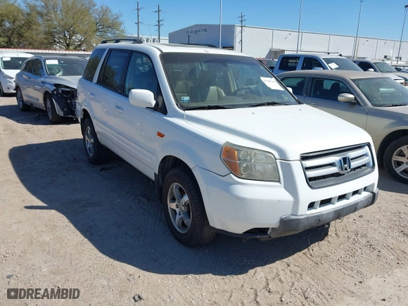 2008 Honda Pilot EX-L with VIN 5FNYF28598B027501, listed as a IAAI auction lot 41806345 with 213,406 mi miles. Bid and sale history available at carsss.com. Image 1.