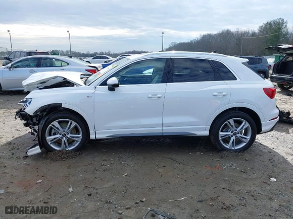 2023 Audi Q3 S line Premium Plus with VIN WA1EECF36P1140594, listed as a IAAI auction lot 41283650 with 14,793 mi miles. Bid and sale history available at carsss.com. Image 14.