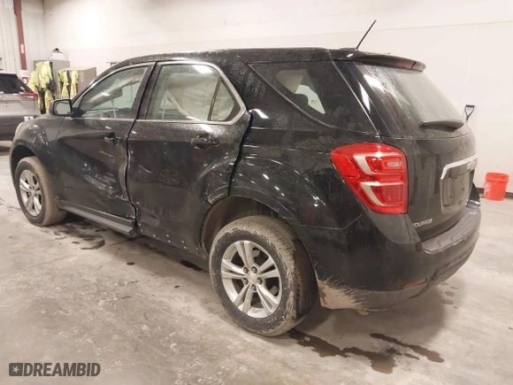 2017 Chevrolet Equinox LS with VIN 2GNALBEK4H1599333, listed as a IAAI auction lot 41845974 with 107,763 mi miles. Bid and sale history available at carsss.com. Image 3.