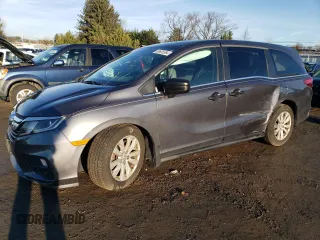 2018 Honda Odyssey LX with VIN 5FNRL6H27JB043695, listed as a Copart auction lot 83635584 with 83,604 mi miles and Salvage Title. Bid and sale history available at carsss.com. Image 1.