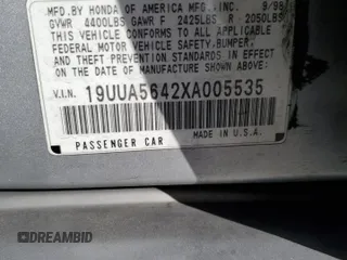 1999 Acura TL with VIN 19UUA5642XA005535, listed as a Copart auction lot 44564125 with 200,735 mi miles and Salvage Title. Bid and sale history available at carsss.com. Image 12.